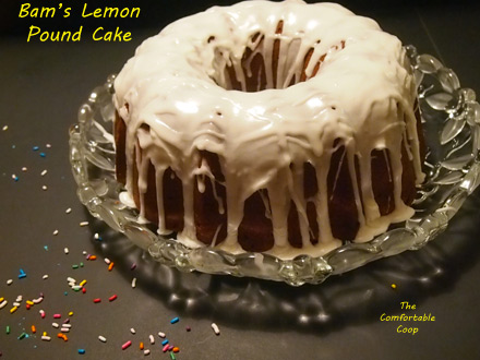 Bam's Lemon Pound Cake 1 - Moist and delicious with just the right amount of lemon.